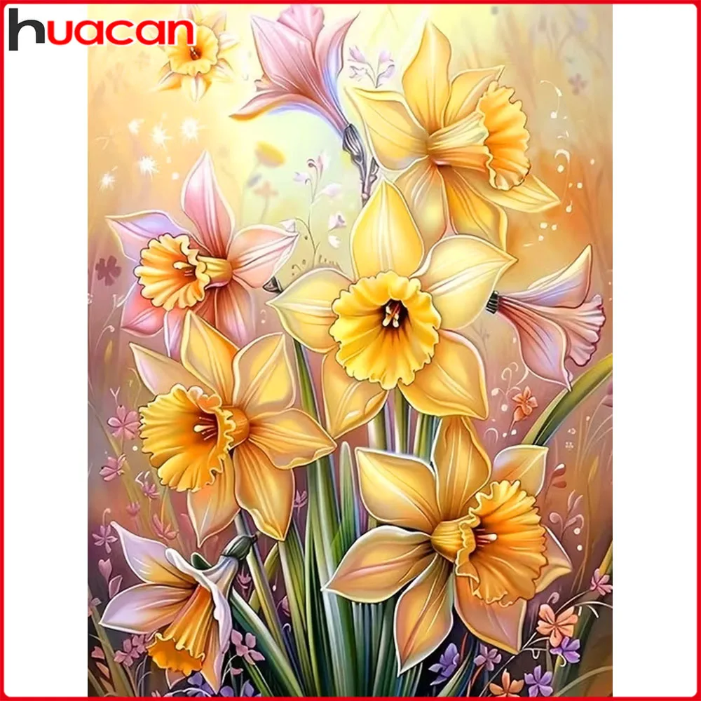 Huacan Neuheiten 2026 5D DIY Diamantmalerei Blumen-Diamantmosaik Komplettes Set Heimdekoration
