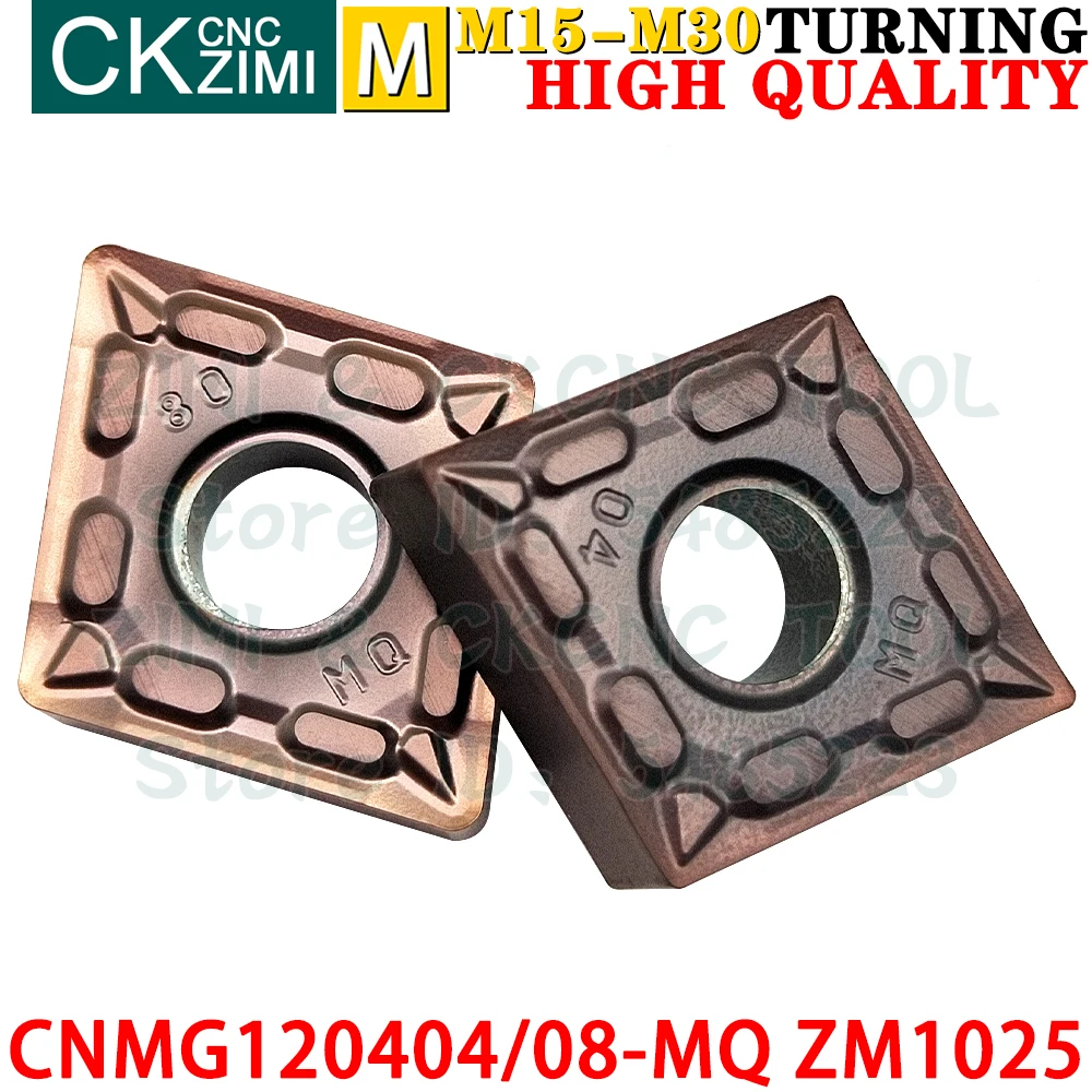 CNMG120404-MQ ZM1025 CNMG120408-MQ ZM1025 Płytki węglikowe Zewnętrzne płytki do toczenia wewnętrznego Narzędzia Narzędzia do cięcia metalu CNC CNMG1204 CNMG 1204 CNMG431 CNMG432 Narzędzia stolarskie