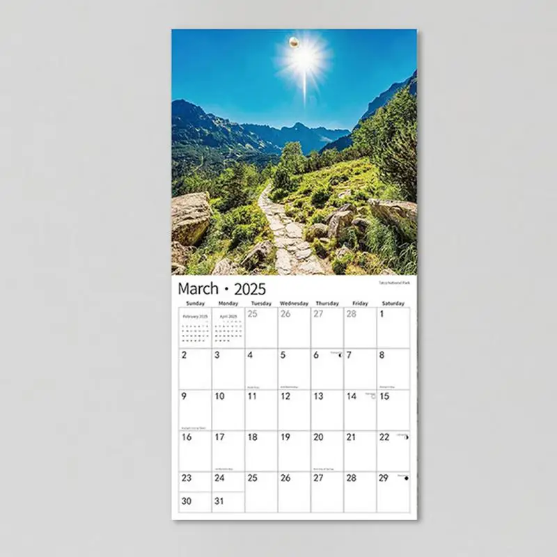 2025 National Parks Calendar Academic Planner Calendar Organizing National Parks Calendar Monthly Wall Calendar 12 Month