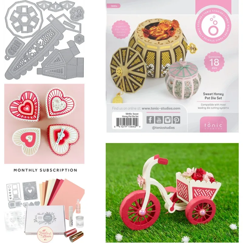 Monthly Subscription Tricycle Metal Cutting Dies for DIY Scrap Booking Crafts Dies Cut Stencils Maker Photo Album Template 2026