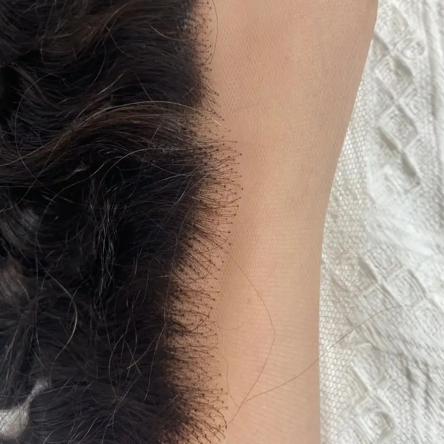 100% 인모 곱슬머리 프론탈 클로저 13x4 귀에서 귀까지 투명 레이스 프론탈 제리 컬리 브라질리언 버진 레미 내추럴 컬러