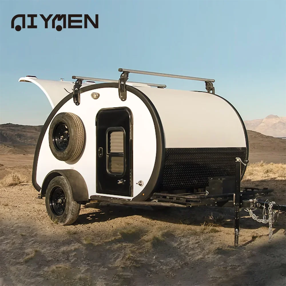 Mini 4x4 Teardrop Rv Off Road Bicycle Camper Panel Ultralight Expandable Overland Trailer With Bathroom Toilet Shower For Sale