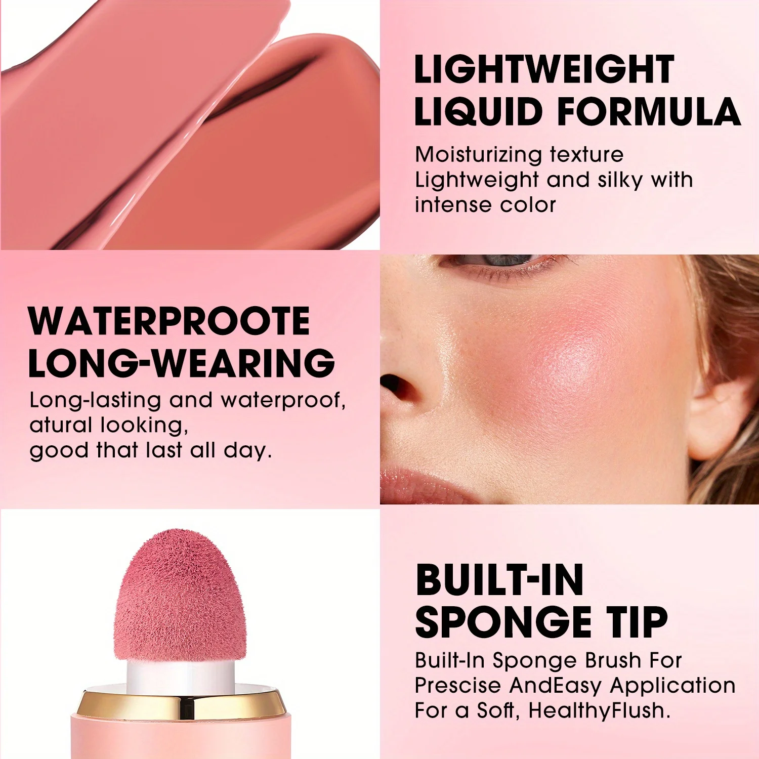 Liquid Blush Matte Clear Natural Cross-border Blush Stick บรรยากาศ Pure Desire ชื่อเล่น Plain Face