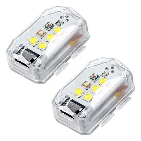 STARTRC Pacote com 2 Luzes Estroboscópicas para Drone, Anticolisão, Voo Noturno, 3 Cores, 5 Modos de Estroboscópio, Luz para Drone DJI Mini 5 Pro/4 Pro/3 Neo 2 Flip Air 3S Mini 4K Acessórios