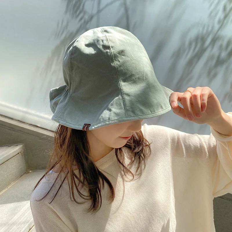 

Wide Brim Sun Hats For Women Foldable Wrinkle Bucket Hat Summer Fisherman Hat Protection Visors Caps Outdoor Beach Panama Cap