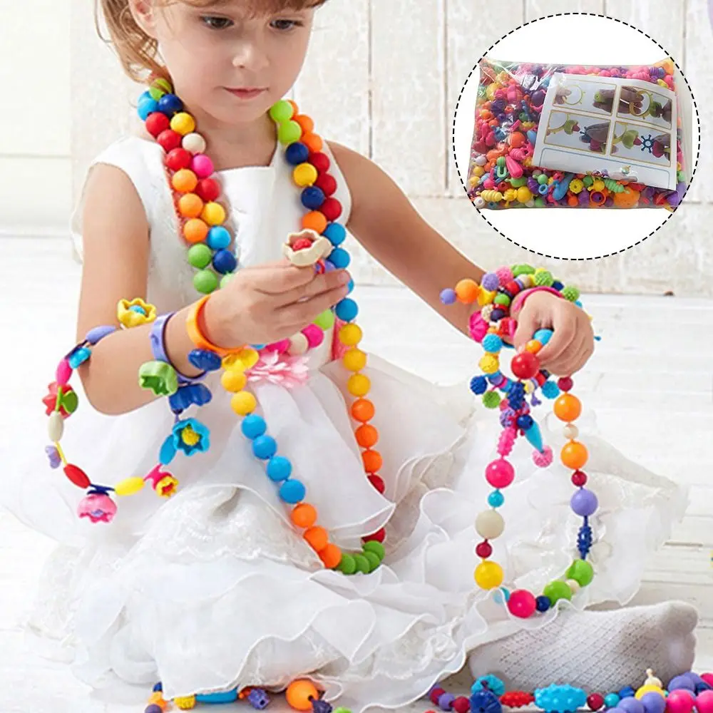 Accessories DIY Bracelets Colorful Handmade Beads Gift Craft Decoration DIY Beads Material Kids Education Girls Toy Accessories