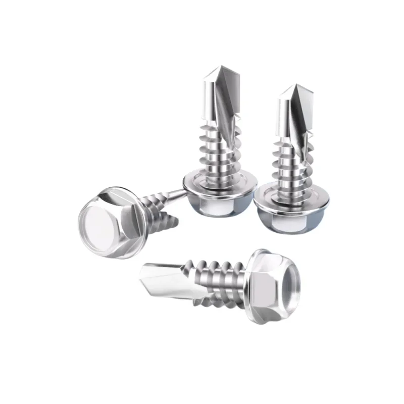 สกรูหัวหกเหลี่ยมเจาะรูเอง, สกรู Tek สำหรับแผ่นโลหะแบบเกลียวปล่อย สแตนเลส 50 ชิ้น