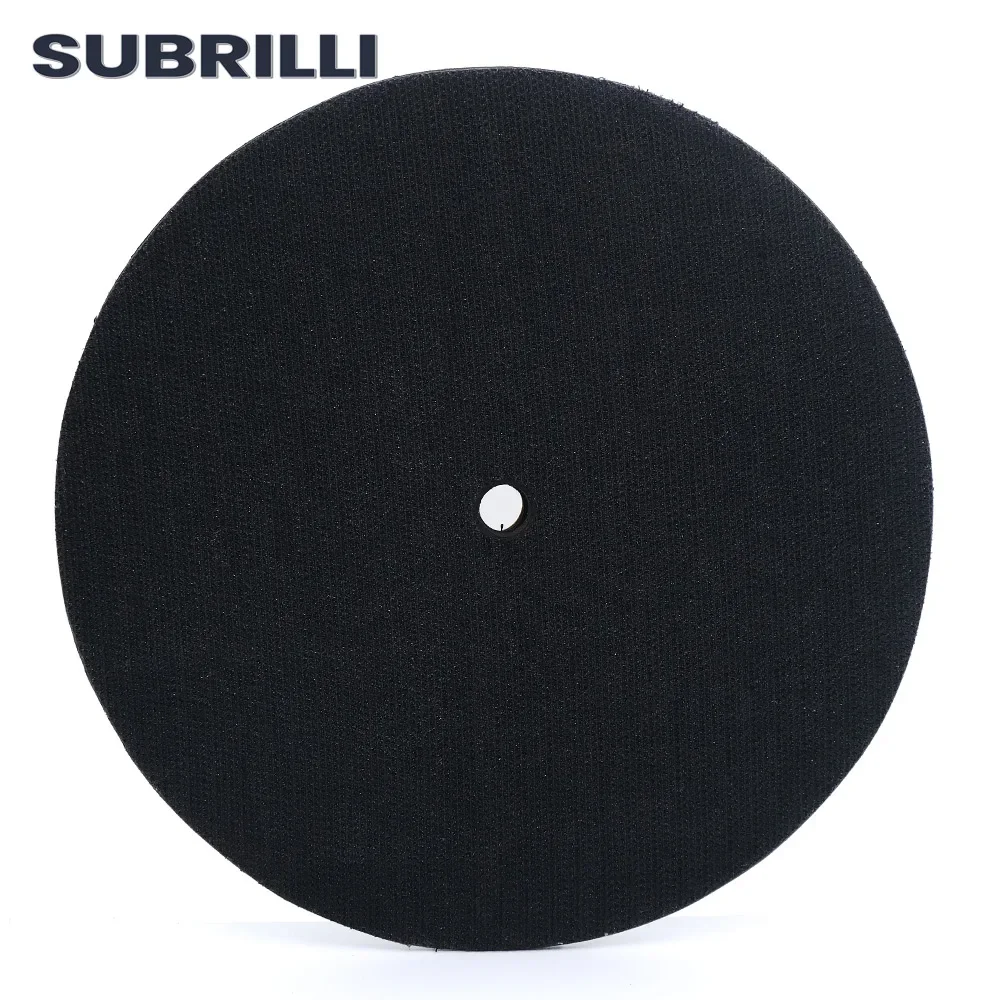 Subrilli 7 Polegada almofada de apoio de borracha 180mm gancho & loop almofada de apoio para lixar roda de polimento m14 5/8 "-11 rosca suporte traseiro
