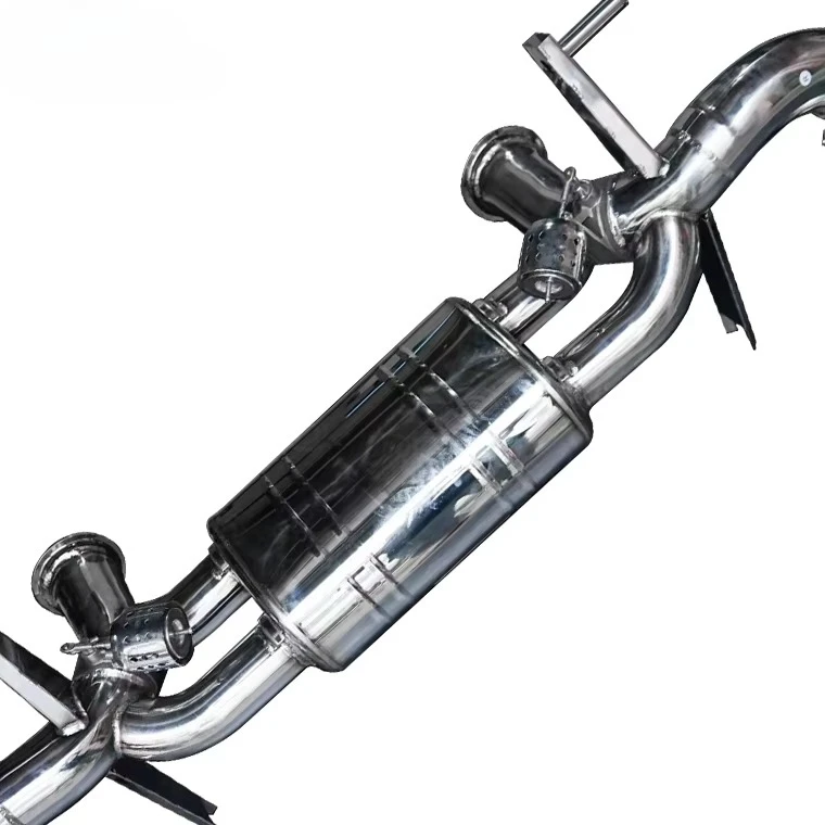 Performance Sus304 Valvetronic Exhaust Catback for  R8 V10 Plus Exhaust Cat-back