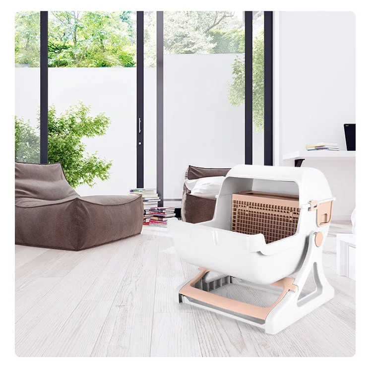 new design toilet big space automatic cat litter box