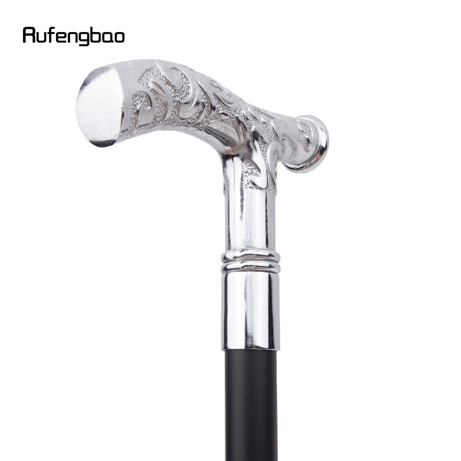 White Flower Eagle Totem Relief Cosplay Walking Cane Fashion Stick Gentleman Crosier Knob Walking Stick 92cm