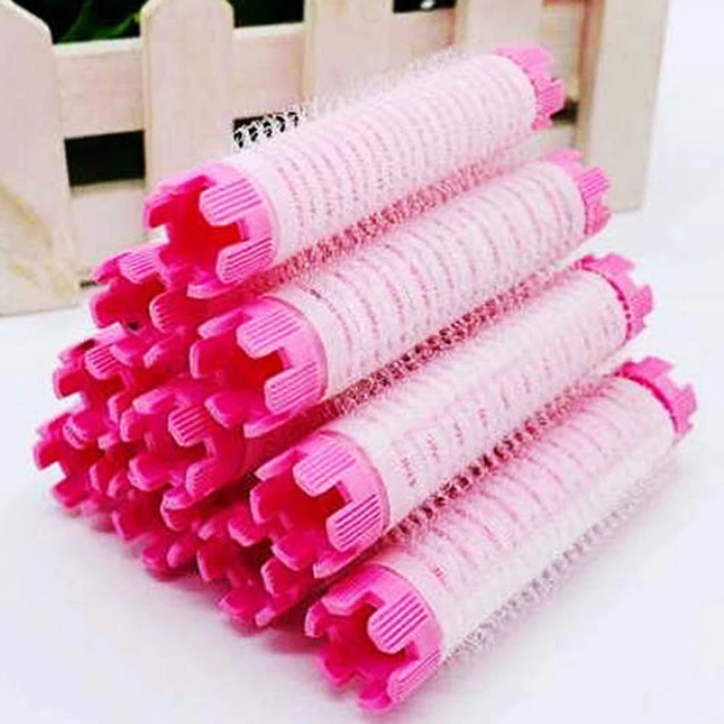 10 Stuks Pluizige Haarwortel Rollers Pack Permanent Staven Set Air Pony Bang Haarkruller