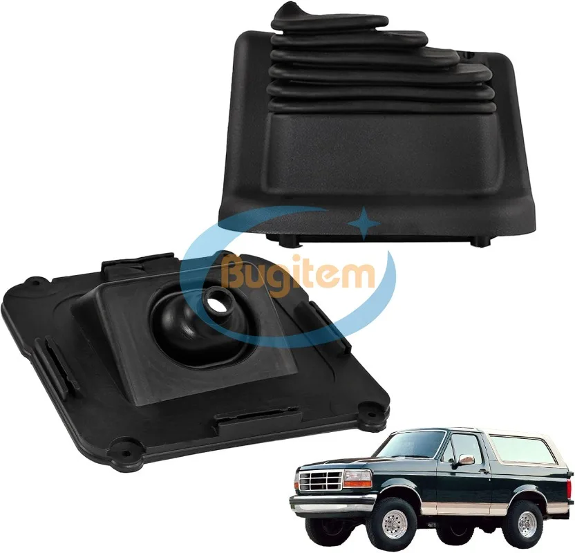 F2TZ-7277-A Transfer Case Shifter Boot For Ford F150 F250 F350 Bronco 1990-1998 Pickup Truck Manual Transmission Cover F2TZ7277A