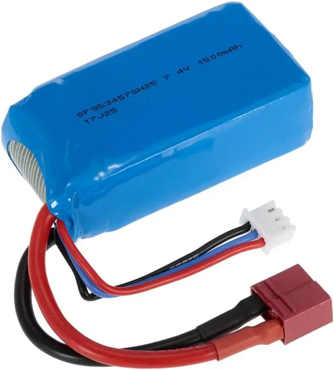 7.4V 1500mAh akumulator LiPo z wtyczką T dla WLtoys A959-B/A969-B/A979-B 144001 144010 zdalnie sterowanym samochodowym