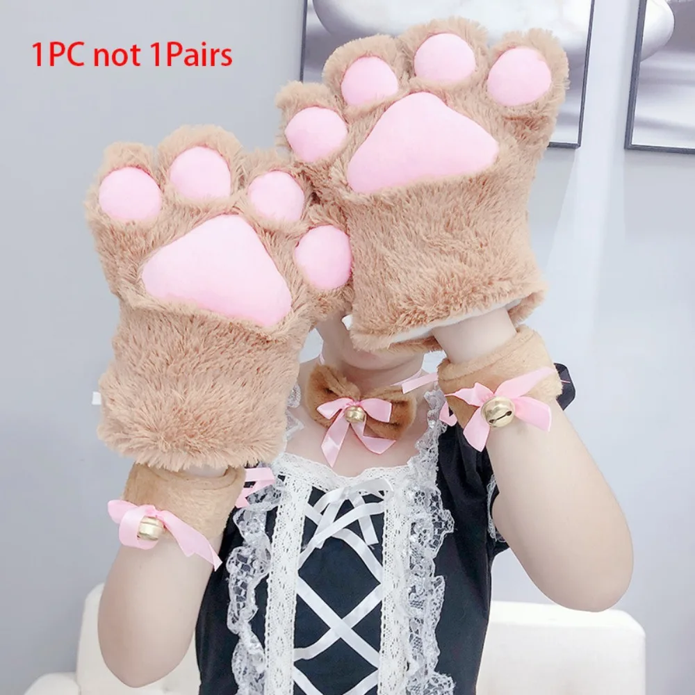 New Cartoon Cute Cat Claw Paw Gloves Soft Mittens Warm Lolita Role-playing Cosplay Costume Furry Mittens Women
