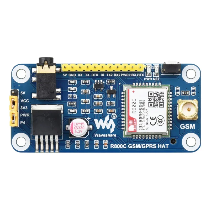 Imagem -05 - Expansão Kit Board para Rpi Raspberry pi Escudo Chapéus Acessórios Gsm Gprs 2g Modelo b 3b Plus 4b 2g