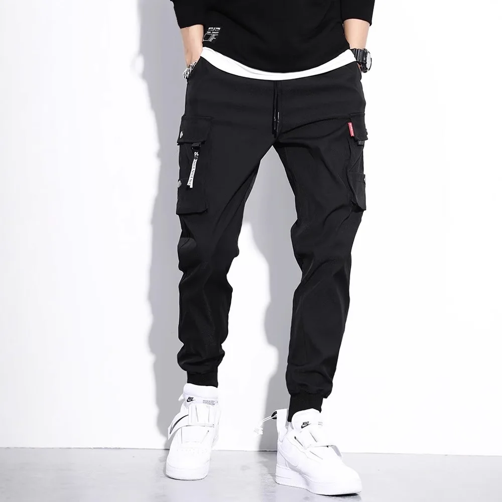 

2026 New Trendy Solid Color Pants, Multi Flap Pocket Men's Cargo Pants, Loose Casual Outdoor Pants, Hombre Work Pants oversized