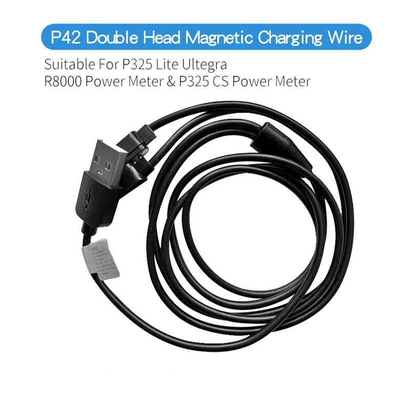 Original P42 Dual-Head Magnetic Charging Cable Compatible Ultegra R8000 Magene P325 Lite Dual-Side Crank Power Meter For P325 CS