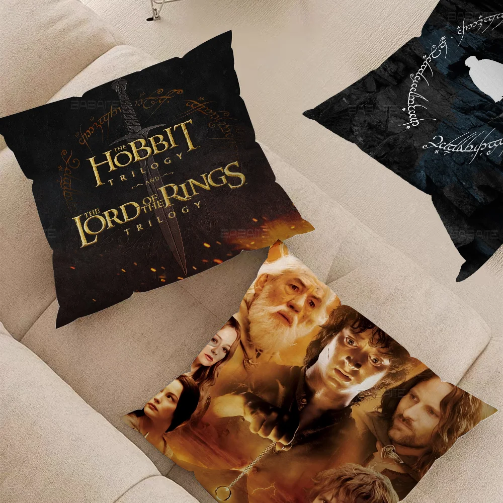 The Hobbit L-Lord Of The R-Rings Pillow Gift Home Office Decoration Bedroom Sofa Car Cushion Cover case 45x45