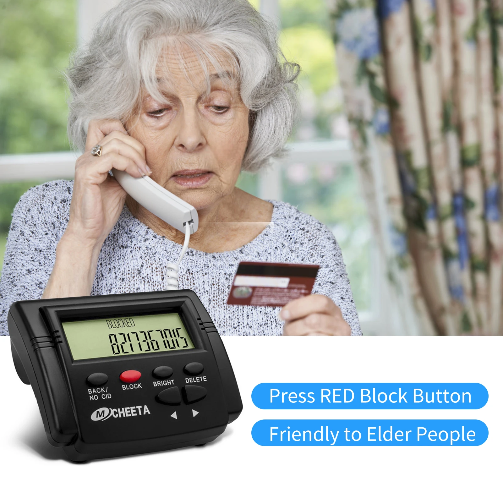 Call Blocker for Landline Phones Telephone 4000 Caller ID Box Blocking One Touch Number Block Device Nuisance Calls