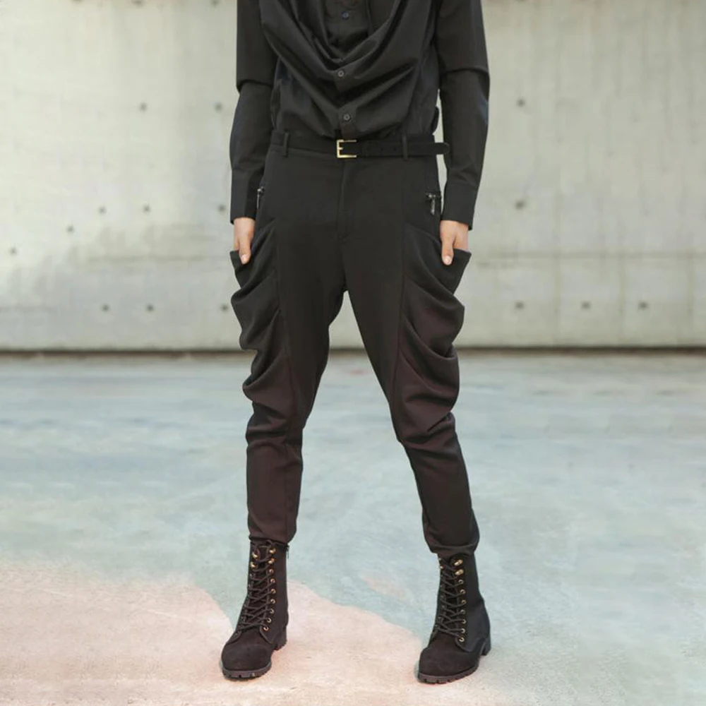 

XS-5XL Spring New Men's Solid Color Trousers American Retro Fashion Trend High Street Casual Simple Slim Niche Men's Bottoms