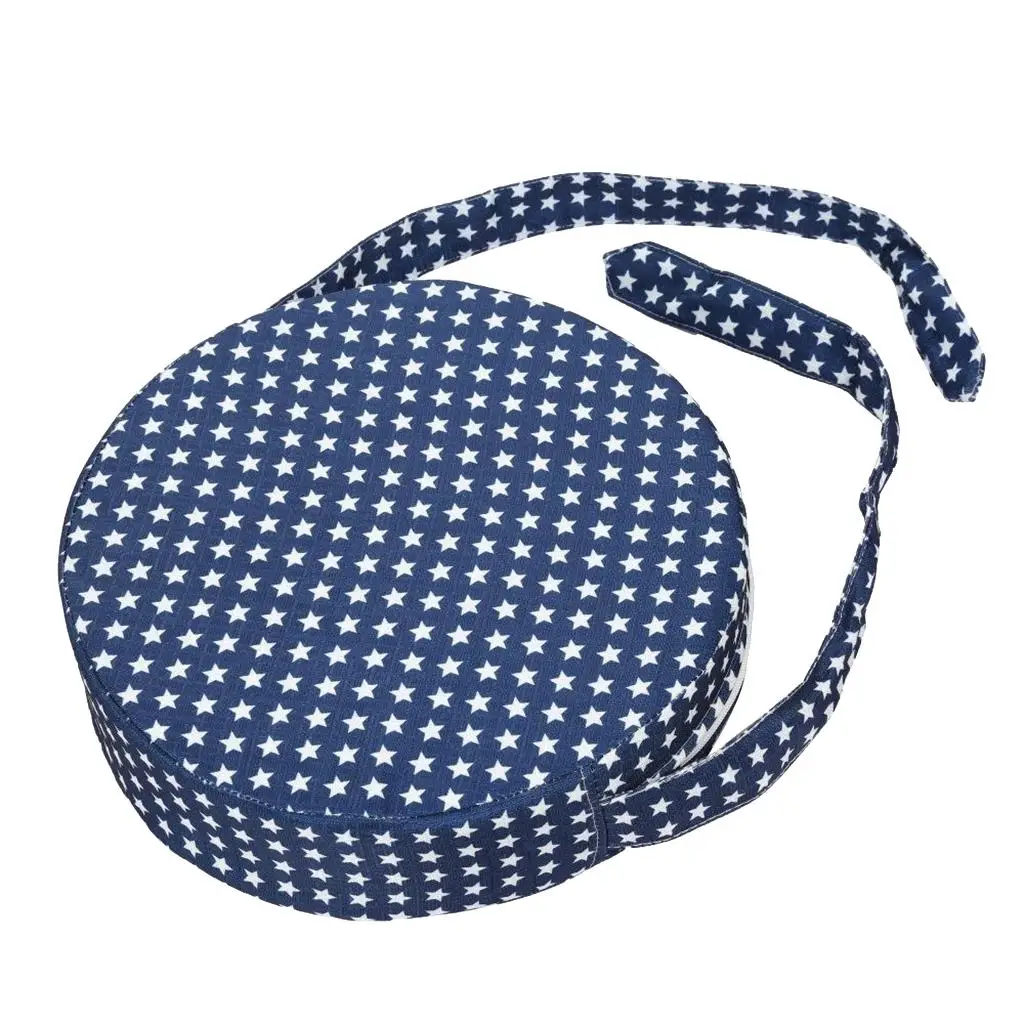 Chair Booster Seat Cushion Pad for Big Kids with 2 Safety Fixing Straps