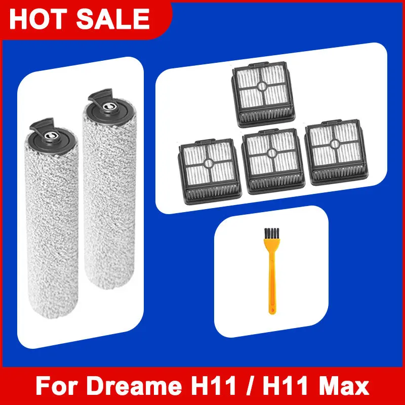 Подходит для Xiaomi Dream H11 / H11 Max Замена основной щетки барабана и фильтра Hepa