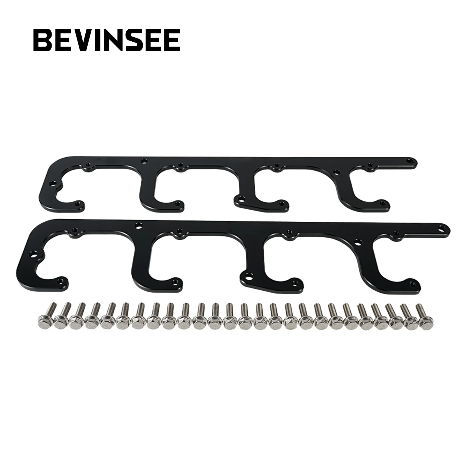 BEVINSEE LS D580 Square Coil Brackets Set for LS1 Engines for Chevrolet Corvette C5 for Camaro for Pontiac Firebird