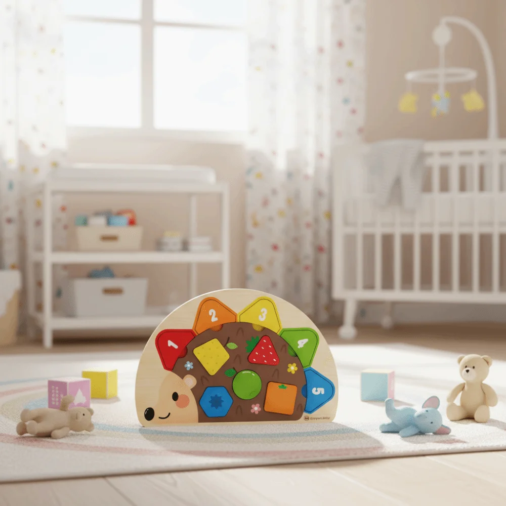 

Wood Material Montessori Puzzle Cartoon Shape Multifunction Wooden Peg Board Colorful Design Shape Matching