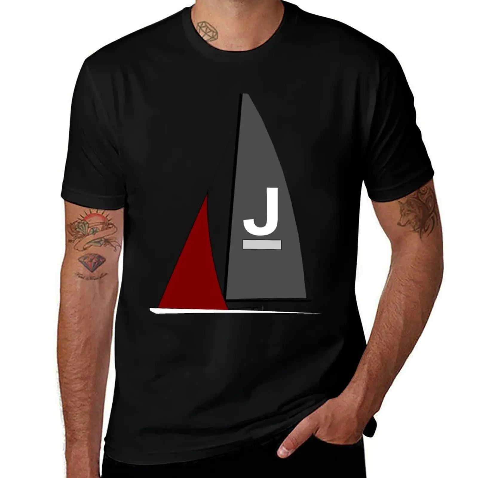 J Boat -J Class Sailing Yacht T-Shirt cotton t shirt man T-Shirt