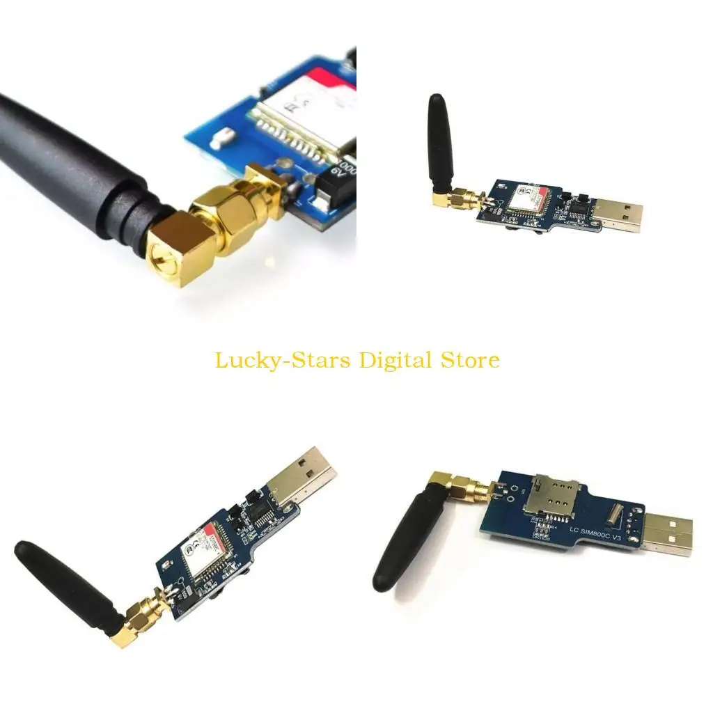 

T3EE USB to GSM Serial Port GPRS with Bluetooth-compatible Computer Control Call SIM800C Module Serial Chip Transceiver