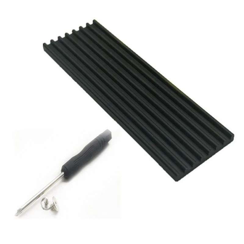 A003 10X 알루미늄 방열판 칩셋 방열판, 냉각 패드 포함, NVME NGFF M.2 2280 PCIE SSD용