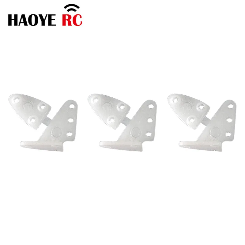 Haoye-pasador de nailon sin tornillos para avión, 10 piezas, 3 agujeros/4 agujeros, piezas de avión RC, modelo de espuma, accesorios