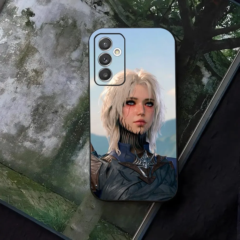 Funda de teléfono Game B-Baldurs Gate 3 para Samsung Galaxy A13,A21s,A22,A31,A32,A52,A53,A71,A80,A91 cubierta negra