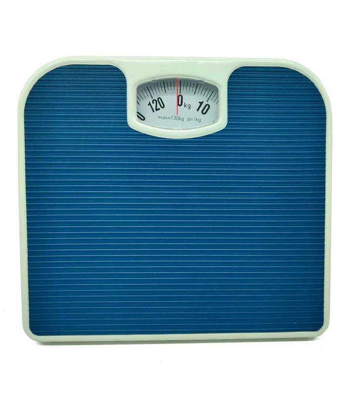 Tradineur-analog bathroom scale-maximum weight 130 kg-domestic use scale-4,5x26,5x24 cm - Color assortment