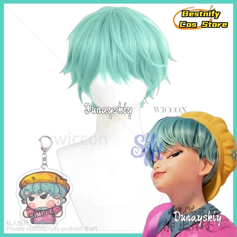 

Аниме фильм Kpop Demon Saja Boys Baby Saja Косплей Корея Kawaii Boys Mint Green Y2K Модные парики Jirai Kei Resistant Halloween