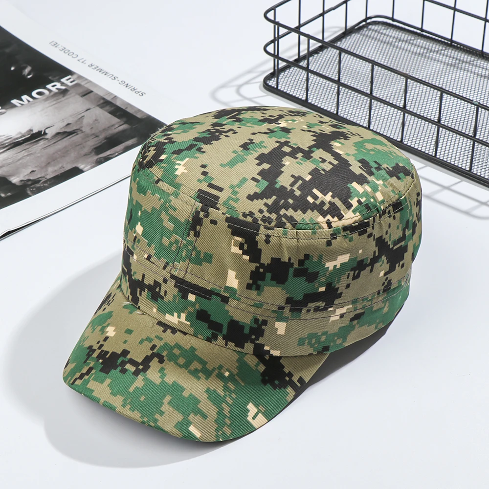 Adjustable Military Hat Men Women Army Cap Fishing Headwear Baseball Cap Casual Flat Top Caps Outdoor Breathable Hat