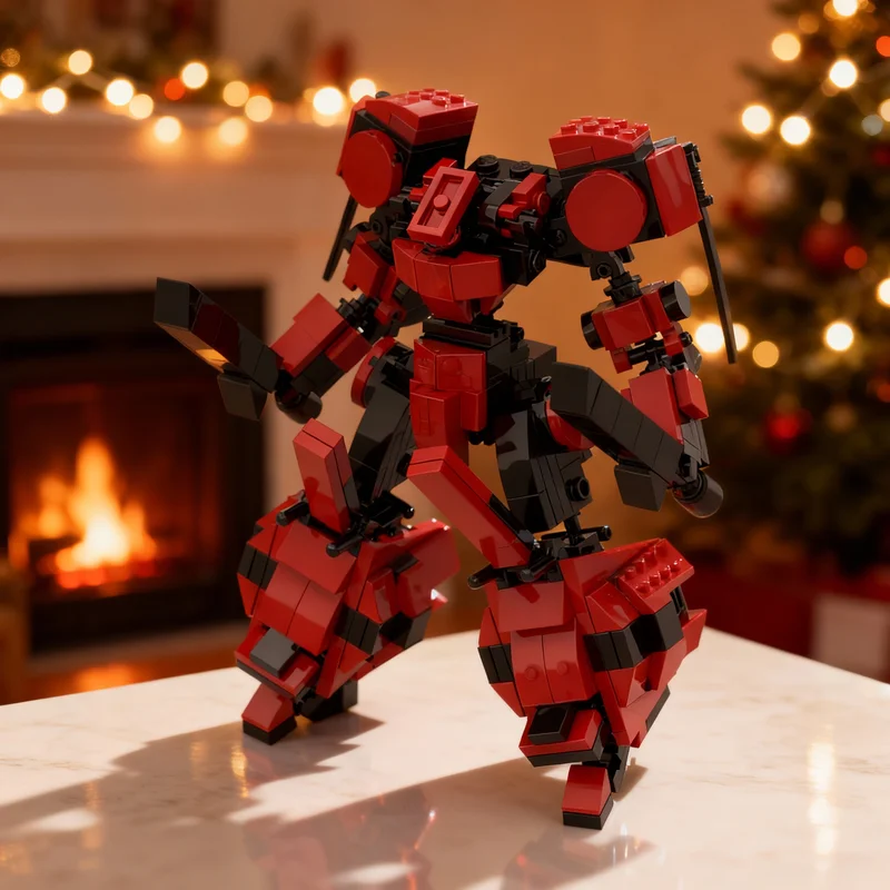 

316pcs MOC Mecha Robot Steel Red Model Building Blocks Construction DIY Creative Toys Idea Christmas Gifts Education Kids Brick