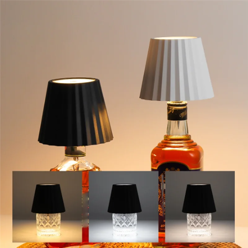 

AT05-RGB Wireless Table Lamp For Wine Bottles LED Bottle Light For Outdoor Use For Restaurant Bars Festival Party