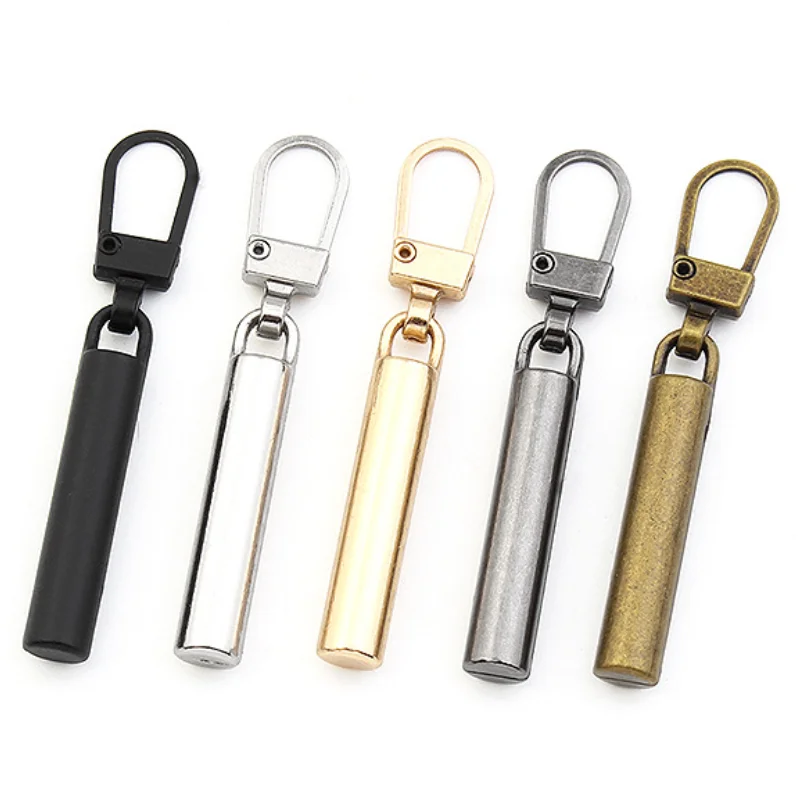 5 sztuk wymiana Zipper Pull ściągacz koniec Fit liny Tag odzież Zip Fixer zepsuty klamra Zip Cord Tab torba walizka plecak namiot