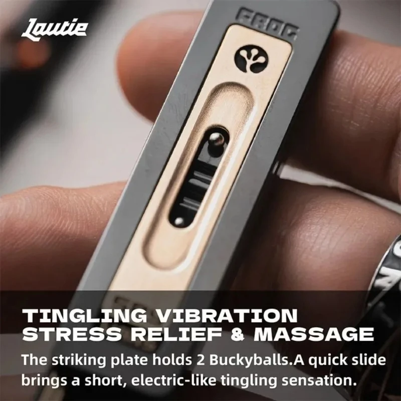 LAUTIE “Frog” Mechanical Fidget Slider SpyWars Series Innovative Mechanism Signature Tactile Experience Slider Fidget EDC Toy