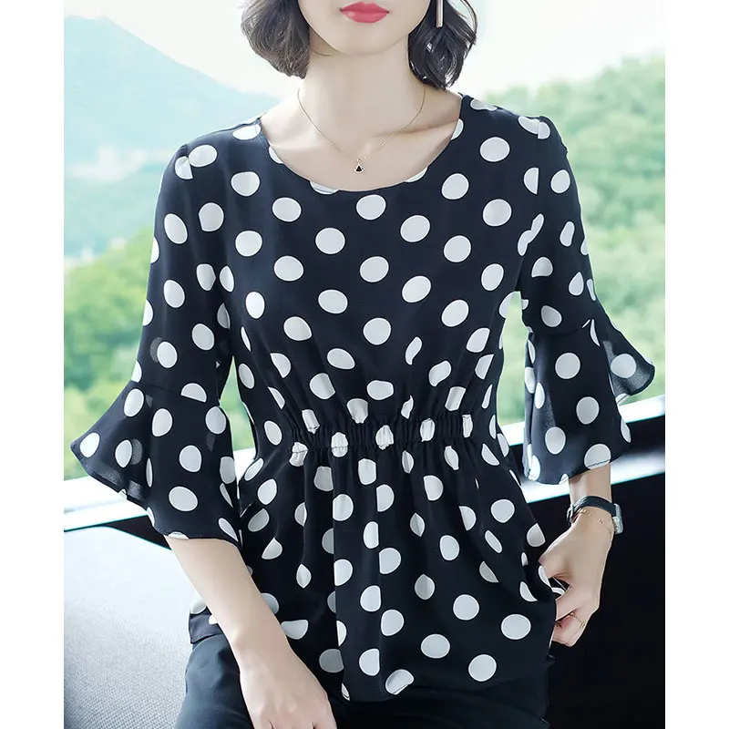 O-neck Short Sleeve Tops for Women, Loose Shirts for Office Lady, Casual and Simplicity, All-match Clothes, Summer Fashion