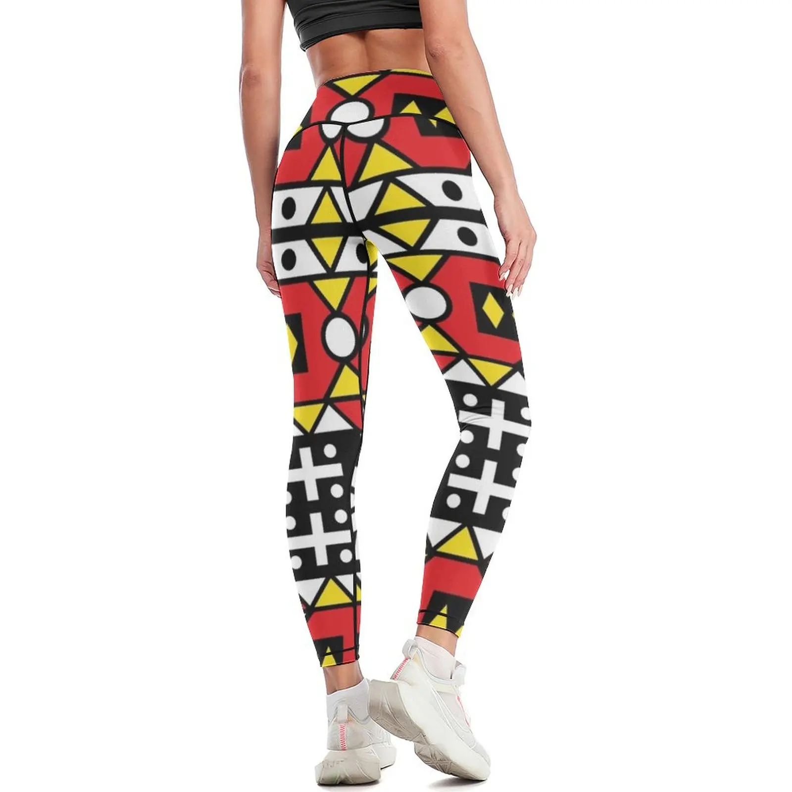 African pattern wax design Kizomba Samakaka Ankara print Angola Leggings Female legging pants gym clothing Womens Leggings