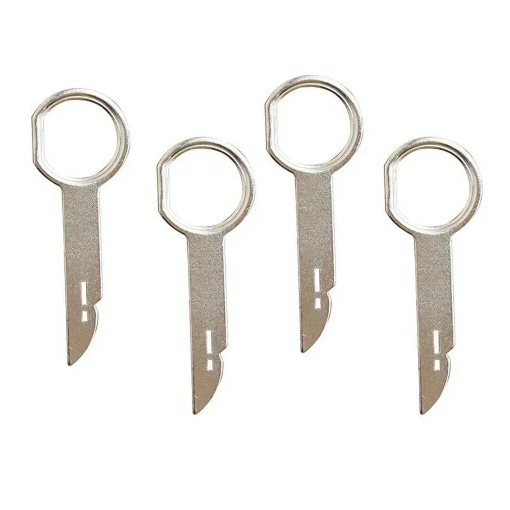 4pcs/set Car Radio Removal Tool For Ford For Mercedes Radio Release Keys 68.3mm Heigh Suitable For Hatchback, For Sedan