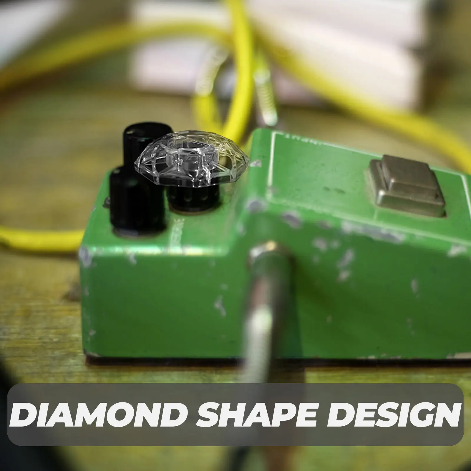 

Набор из 5 пластиковых накладок на педаль гитарного эффекта в форме бриллианта, защитные колпачки для педалей, аксессуары для гитарных эффектов