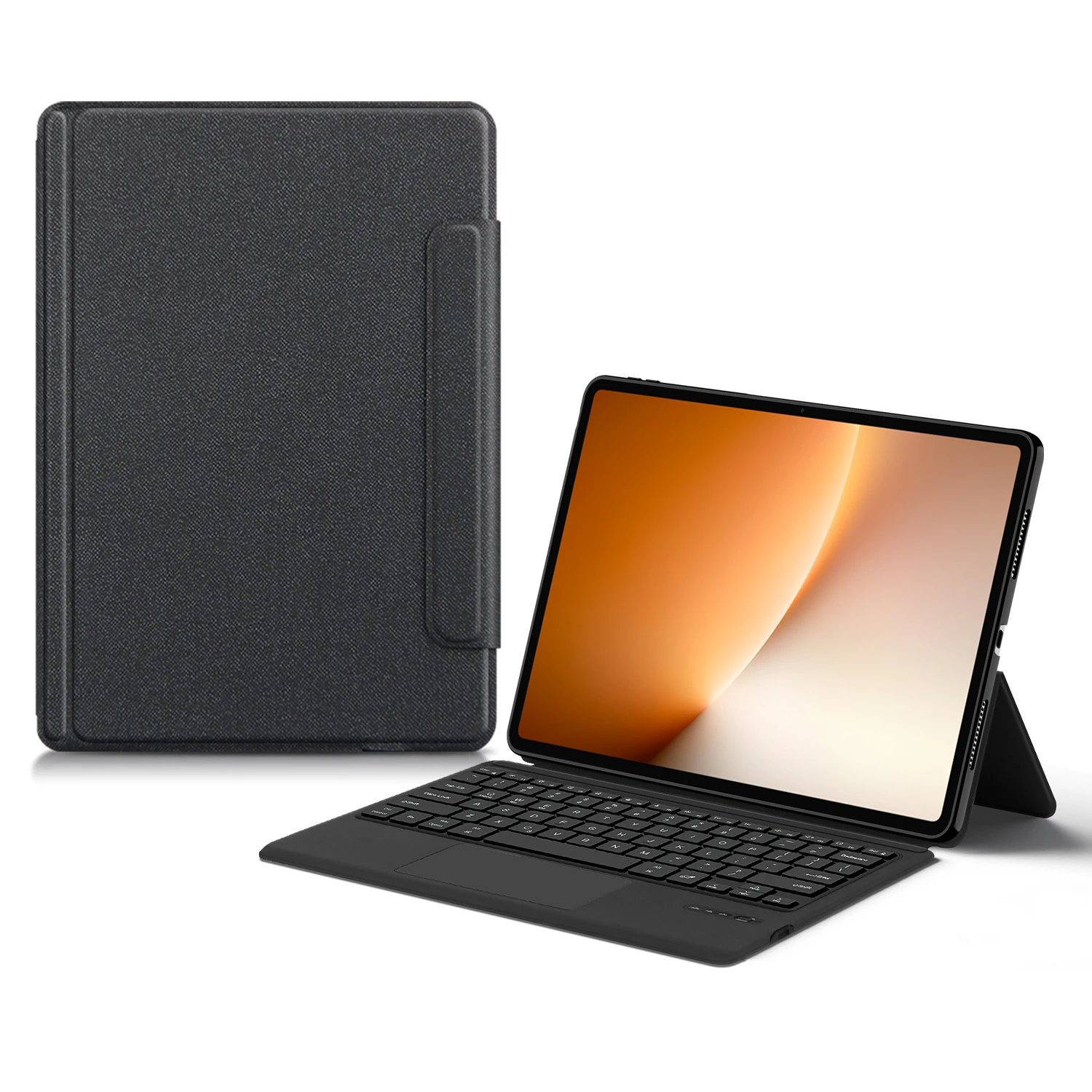 For Honor MagicPad 3 Pro Leather Case + Touchpad Bluetooth-Compatible Keyboard with Backlit
