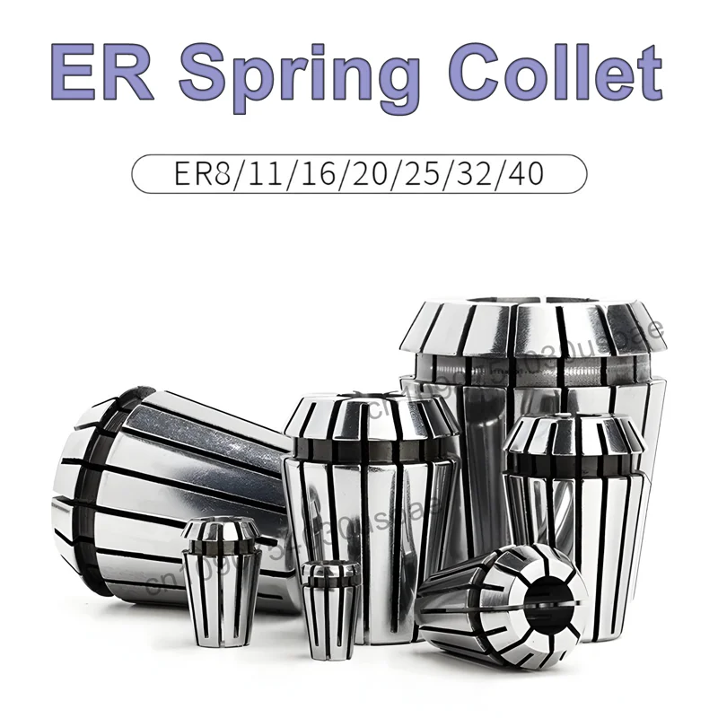 

High Precision Spring Collet ER8 ER11 ER16 ER20 ER25 Suitable Engraving Machine Spindle CNC Machining Center Accuracy 0.008mm