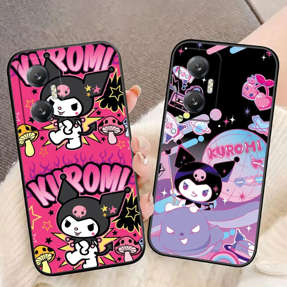 K-Kuromi Cartoon Phone Case For Infinix TECNO POP SPARK SMART 5 6 7 8 CAMON 15 16 17 20 20C Pro 5G ITELS23 Case Funda