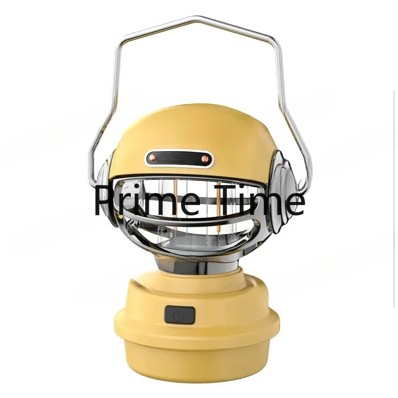 2024Cross-Border New Led Charging Camp Tent Camping Atmosphere Retro Camping Lantern Inspector Toprated Adjustable Lights