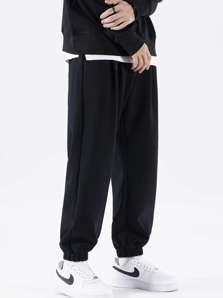 

Male Sports Pants Plain Harem Cotton Trousers Joggers Comfortable Harajuku Trend Korean Autumn Winter Cool Y2k Men's Sweatpants